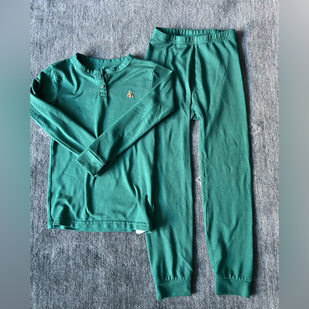 GAP Teal Long Sleeve Pajama Set